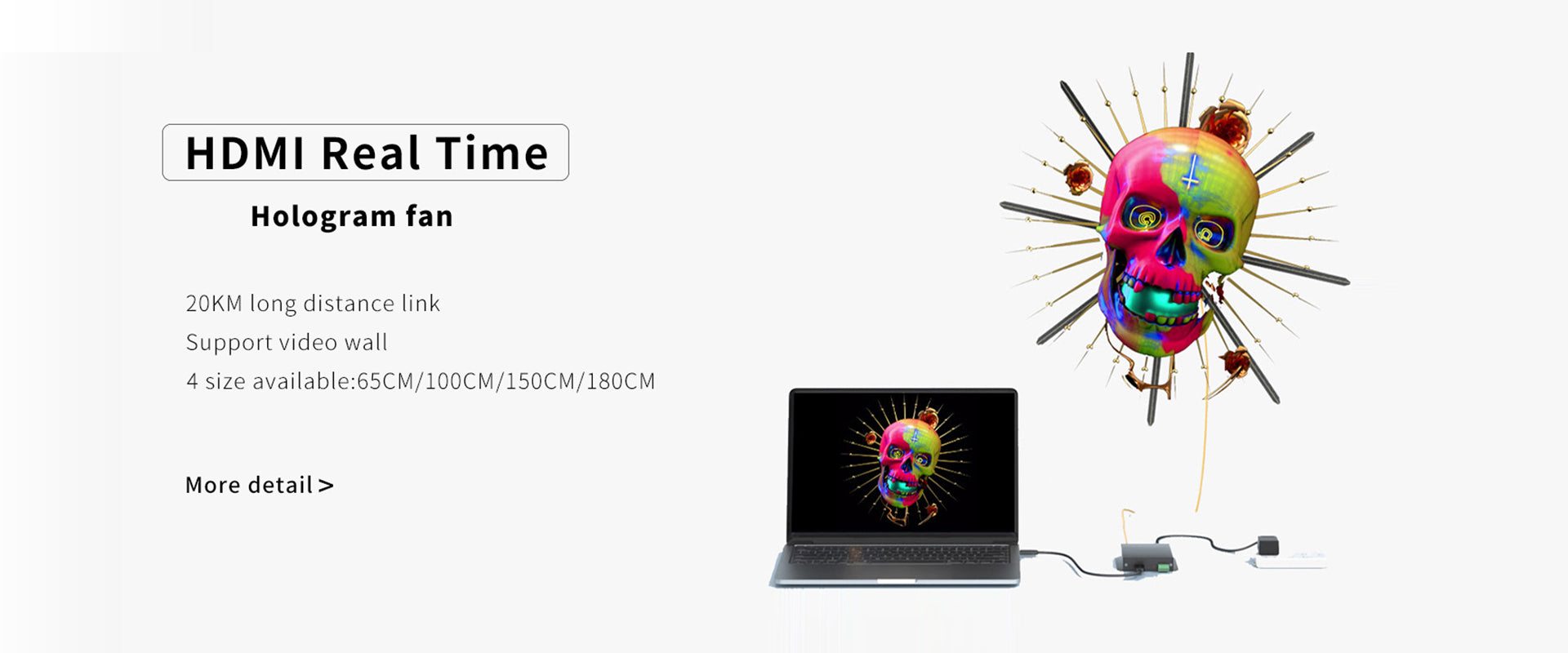 ACEVSN HDMI real-time hologram fan display for live events and stage shows