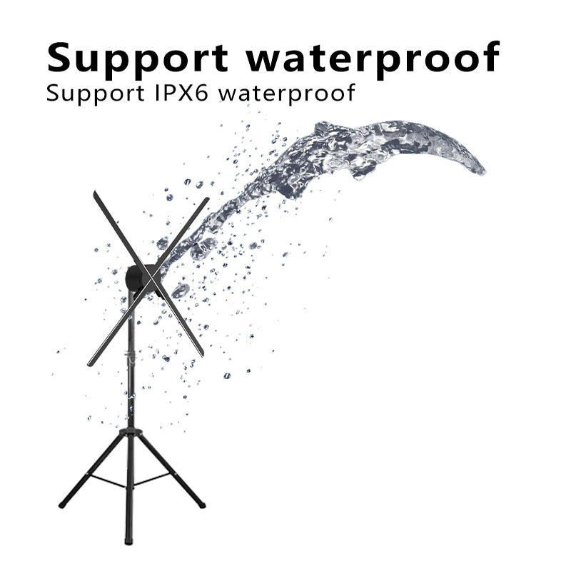 30.3 Inch IPX6 Waterproof 3D Hologram Fan Display | Outdoor Advertising Display