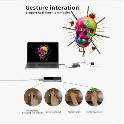 65cm/100cm/150cm/180cmHDMI Real-Time Interactive Holographic Display for Events