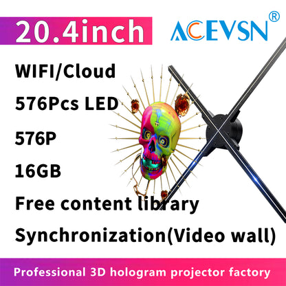 16.5-25.5inch 3D Holographic Advertising Display for Events and Promotions