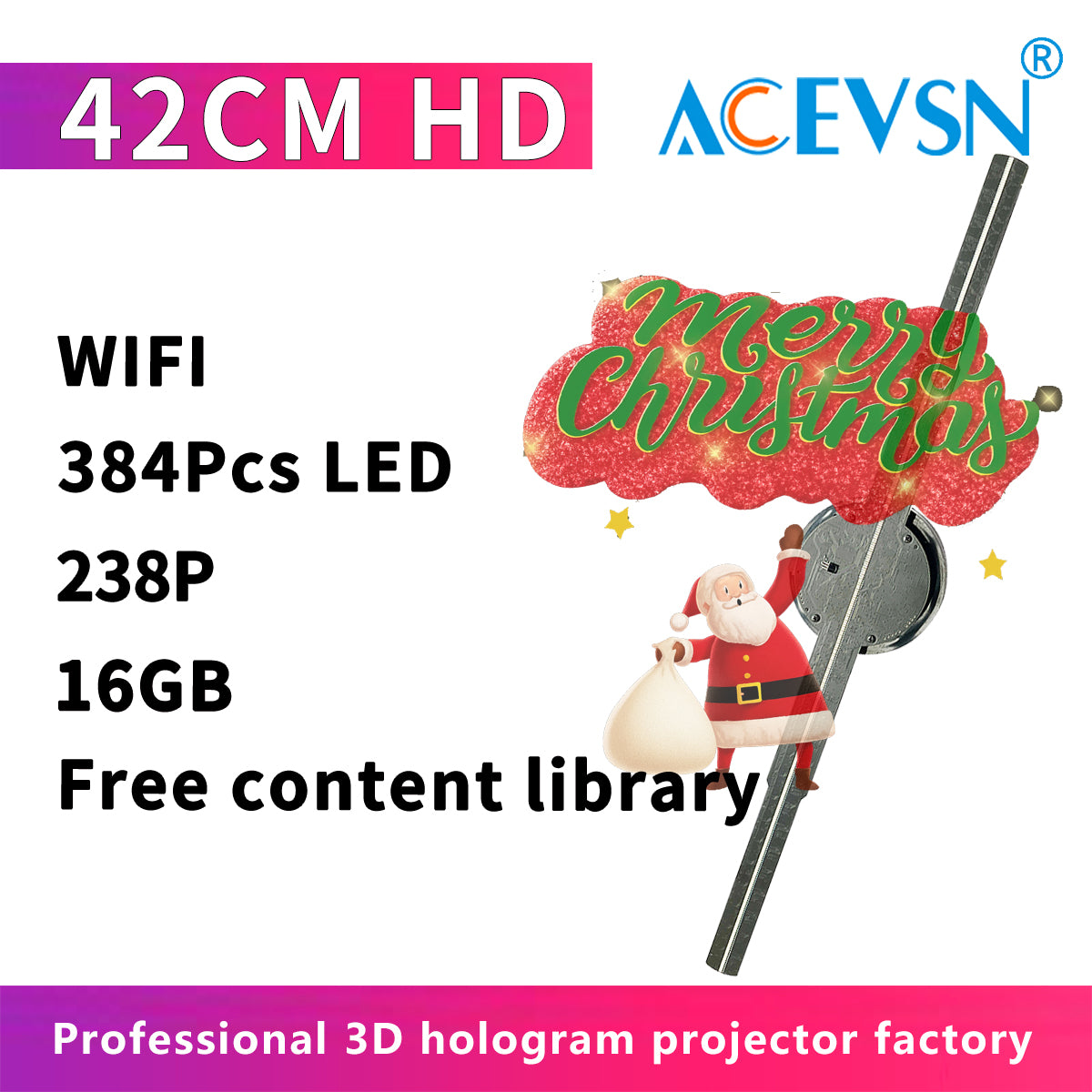 42CM / 52CM WiFi LED Hologram Fan Display