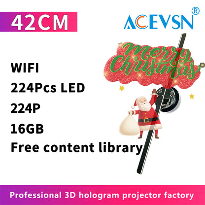 ACEVSN 42CM and 52CM WiFi LED hologram fan display for commercial advertising