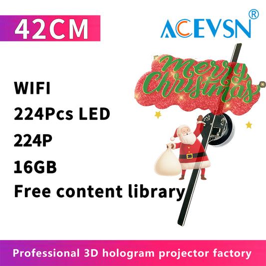 ACEVSN 42CM and 52CM WiFi LED hologram fan display for commercial advertising