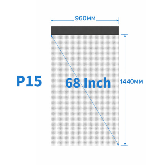 P15/P20 LED Mesh Display Screen | Foldable Drone Show LED Display for Outdoor Events & Advertising