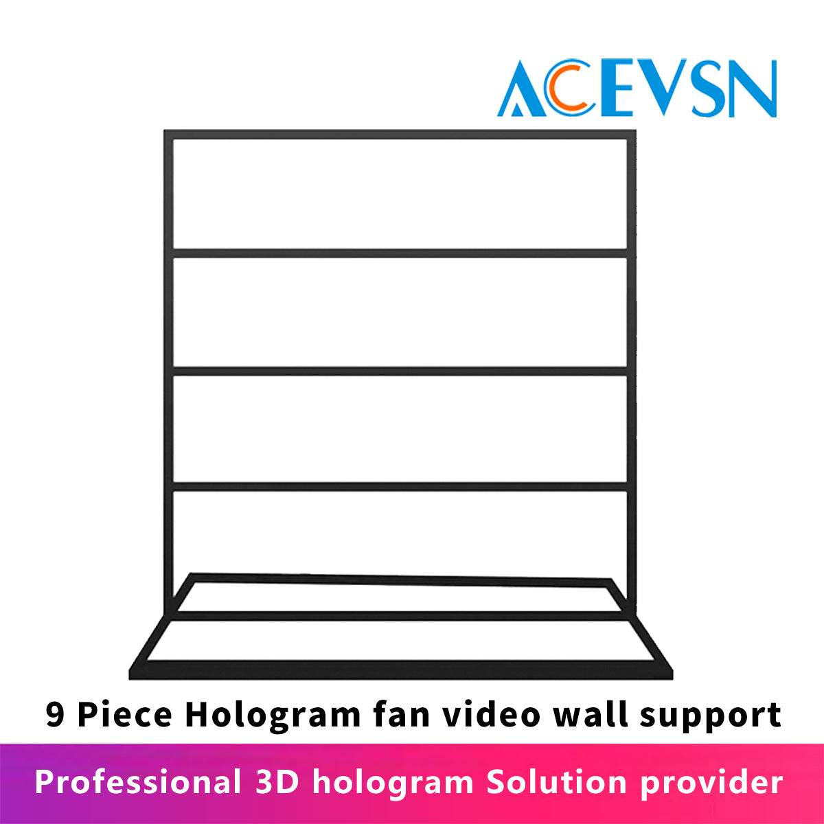 ACEVSN 9-piece holographic projector video wall support kit for synchronized display installation