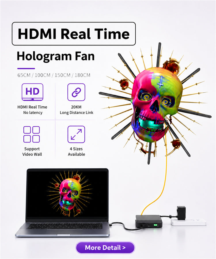 ACEVSN HDMI real-time holographic display for live events stage shows and exhibitions