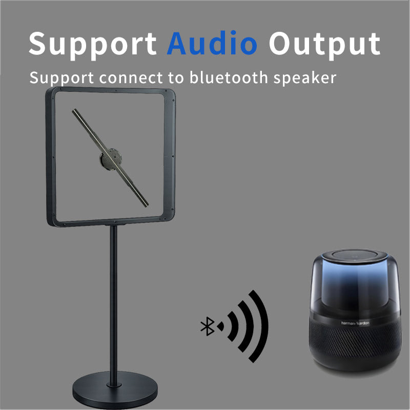 42CM WiFi Holographic Display Kit with Floor Stand and Protective Cover