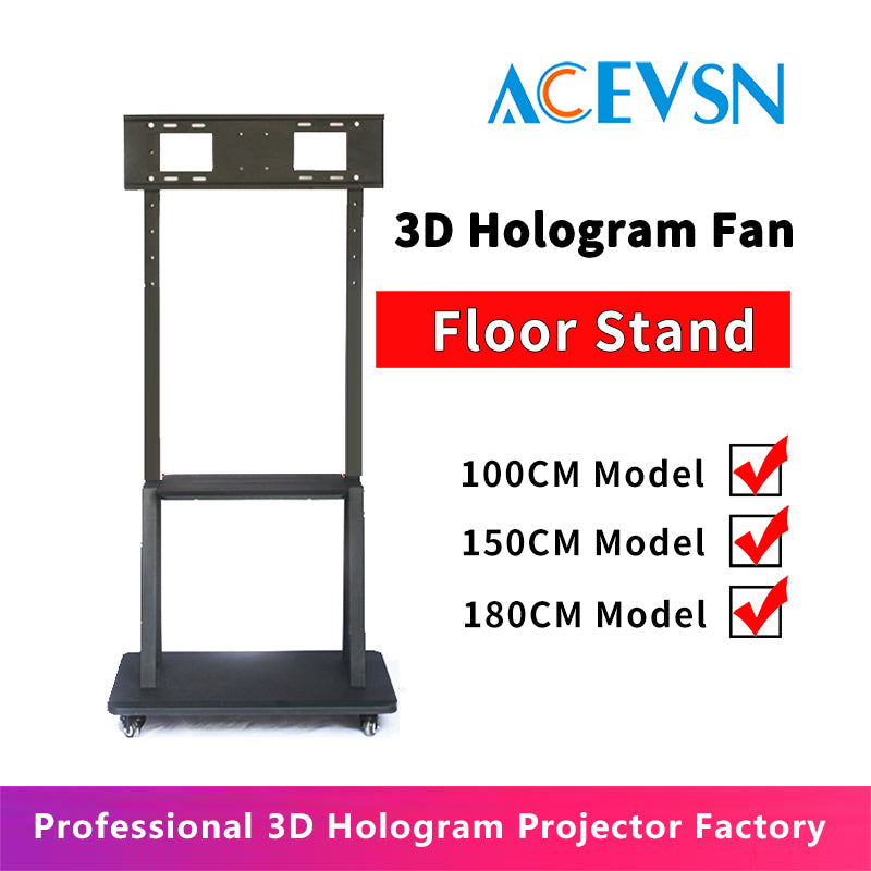 ACEVSN heavy-duty floor stand for 100CM 150CM and 180CM holographic display installation