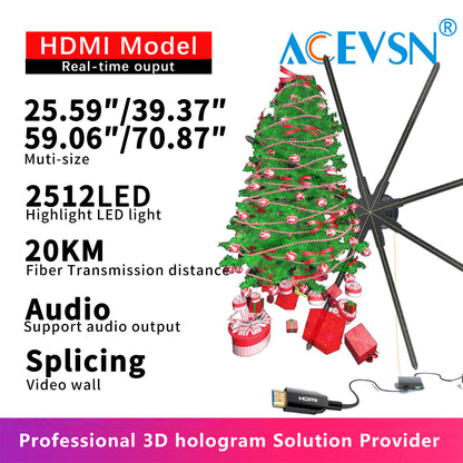 4K HDMI Real-Time Holographic Display for Live Events and Stage Shows