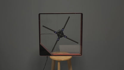 56CM WiFi Holographic Advertising Fan with Metal Cover