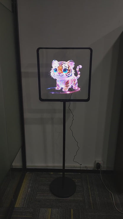 42CM WiFi Holographic Display Kit with Floor Stand and Protective Cover